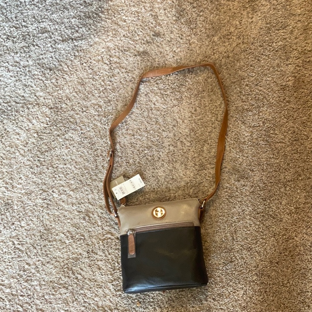 Tan, brown, black Giana Bernini purse